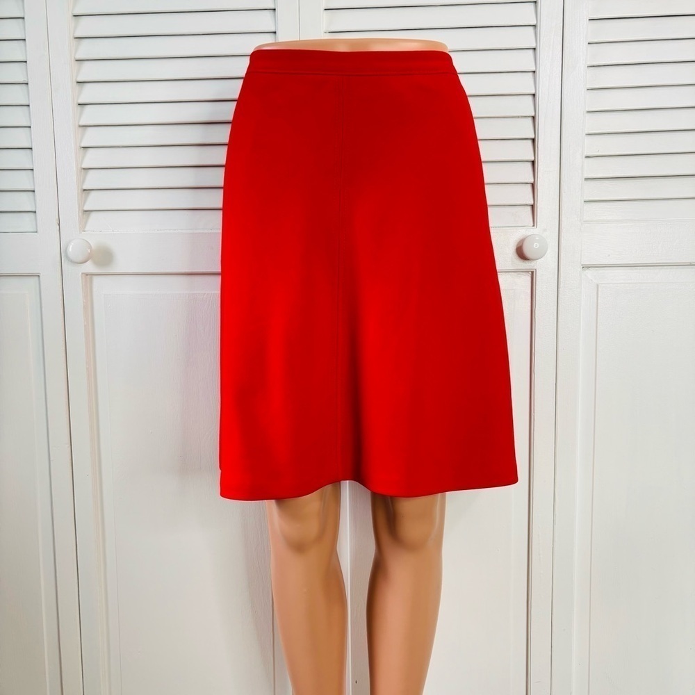 2/$50 LOFT Red Fit & Flare Skirt Size 2